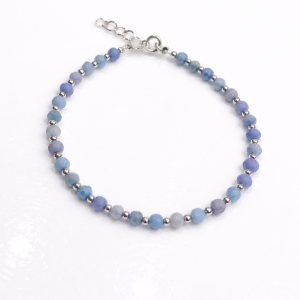 PULSERA PIEDRA NATURAL PLATA 925