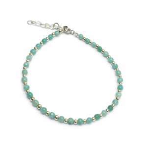 PULSERA PIEDRA NATURAL PLATA 925