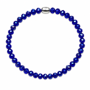 PULSERA ELASTIZADA CRISTAL DE PLATA 925
