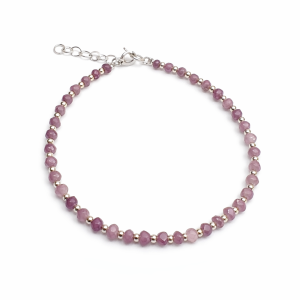 PULSERA PIEDRA NATURAL PLATA 925