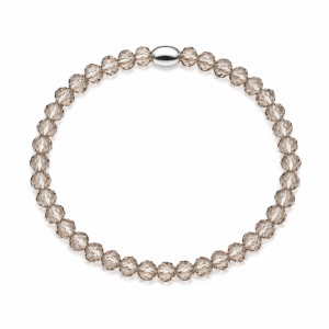 PULSERA ELASTIZADA CRISTAL DE PLATA 925