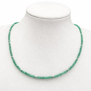 GARGANTILLA PIEDRA NATURAL PLATA 925