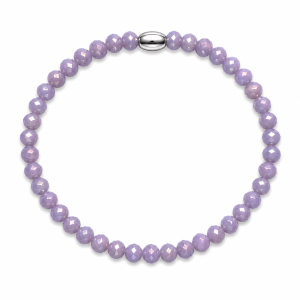 PULSERA ELASTIZADA CRISTAL DE PLATA 925