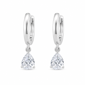HUGGIES 12MM CRISTAL DE PLATA 925