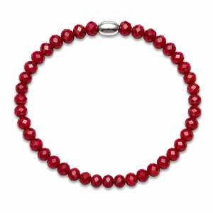 PULSERA ELASTIZADA CRISTAL DE PLATA 925