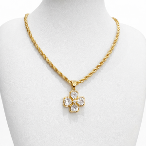 GARGANTILLA ACERO DORADO