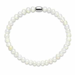 PULSERA ELASTIZADA CRISTAL DE PLATA 925