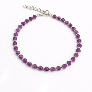 PULSERA PIEDRA NATURAL PLATA 925