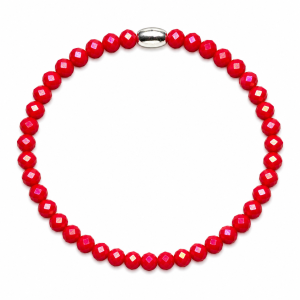 PULSERA ELASTIZADA CRISTAL DE PLATA 925