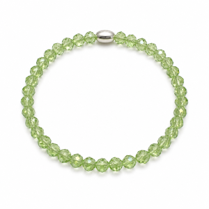 PULSERA ELASTIZADA CRISTAL DE PLATA 925