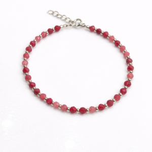 PULSERA PIEDRA NATURAL PLATA 925