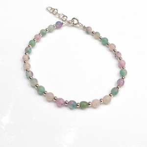 PULSERA PIEDRA NATURAL PLATA 925