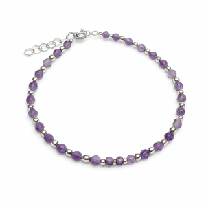 PULSERA PIEDRA NATURAL PLATA 925