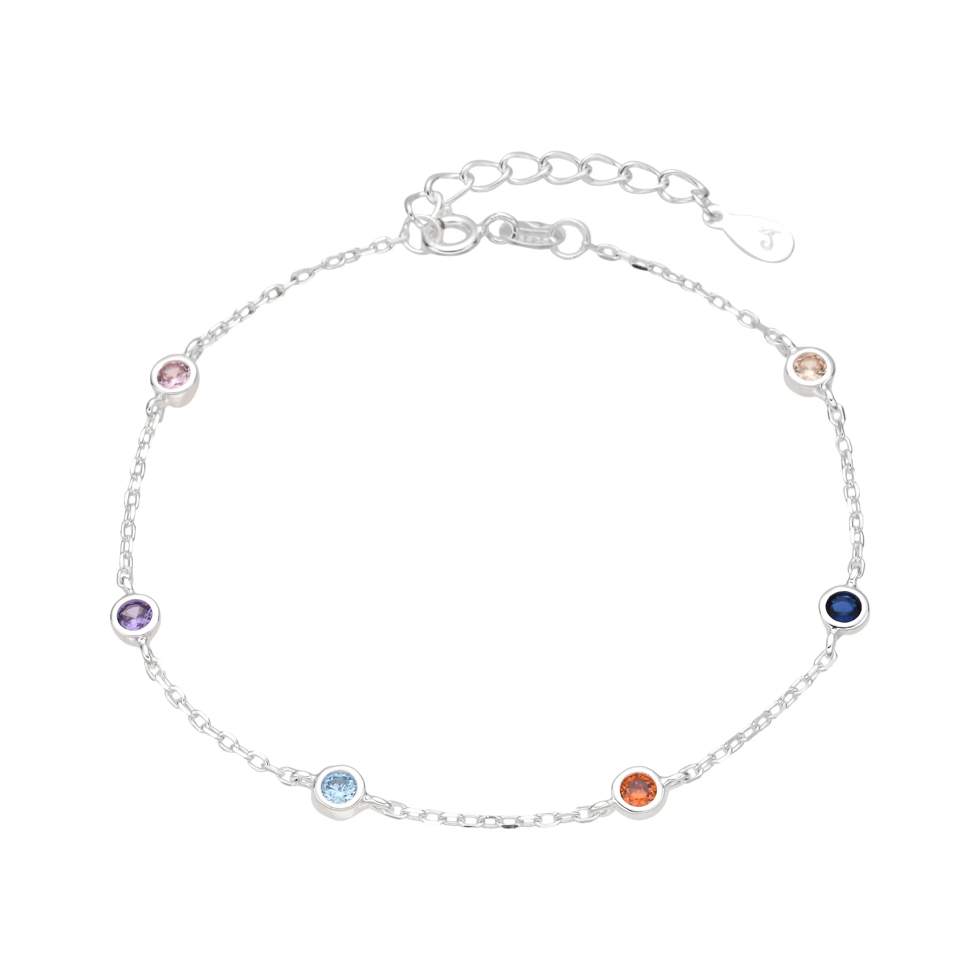 PULSERA CON CRISTAL DE PLATA 925