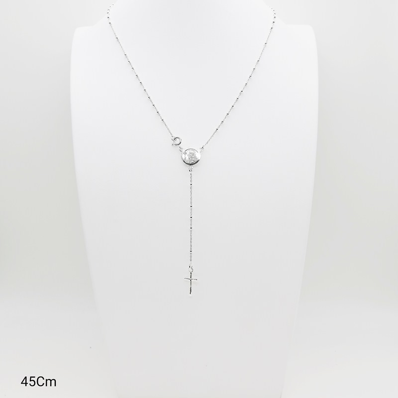ROSARIO LISO PLATA 925 – BOLITA 2MM 45CM - Imagen 2