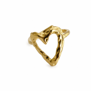 ANILLO ACERO DORADO AJUSTABLE