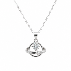 GARGANTILLA CRISTAL DE PLATA 925