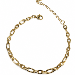 PULSERA ACERO DORADO