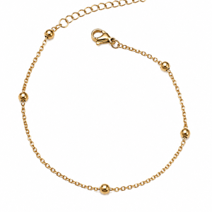 PULSERA ACERO DORADO
