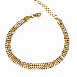 PULSERA ACERO DORADO