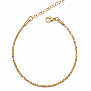 PULSERA ACERO DORADO