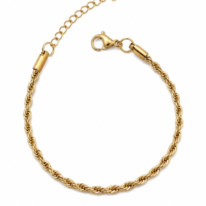 PULSERA ACERO DORADO