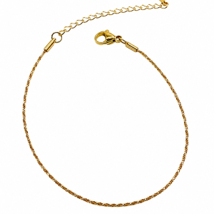PULSERA ACERO DORADO