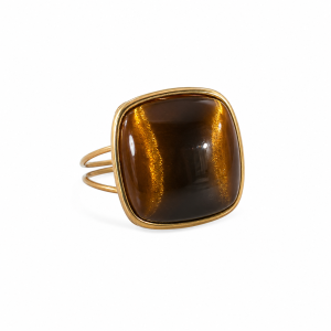 ANILLO ACERO SIMIL PIEDRA - 17