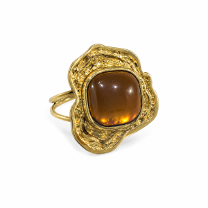 ANILLO ACERO SIMIL PIEDRA AJUSTABLE