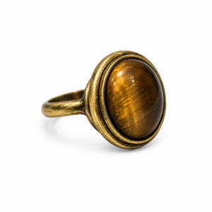 ANILLO ACERO SIMIL PIEDRA AJUSTABLE