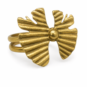 ANILLO AJUSTABLE ACERO DORADO