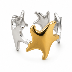 ANILLO AJUSTABLE ACERO COMBINADO