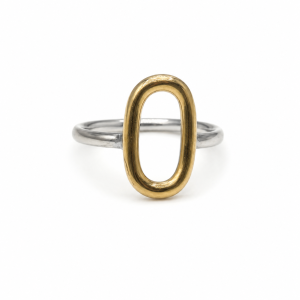 ANILLO AJUSTABLE ACERO COMBINADO