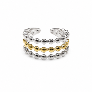 ANILLO AJUSTABLE ACERO COMBINADO