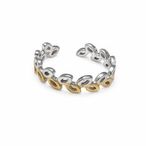 ANILLO AJUSTABLE ACERO COMBINADO