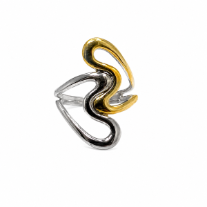 ANILLO AJUSTABLE ACERO COMBINADO
