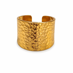 ANILLO ACERO DORADO AJUSTABLE