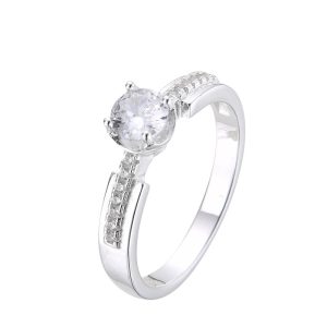 Anillo Cristal de Plata 925 - 19