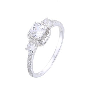 Anillo Cristal de Plata 925 - 20