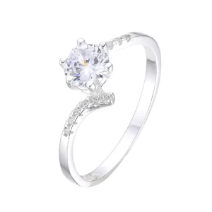 Anillo Cristal de Plata 925 - 16
