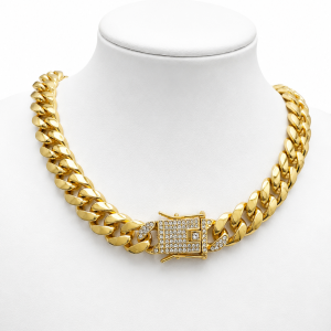 GARGANTILLA ACERO DORADO 50CM