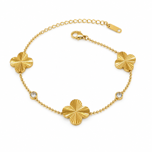 PULSERA ACERO DORADO