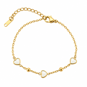 PULSERA ACERO DORADO
