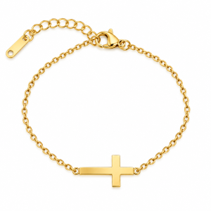 PULSERA ACERO DORADO