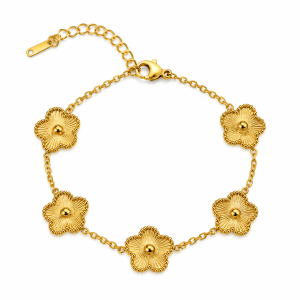 PULSERA ACERO DORADO