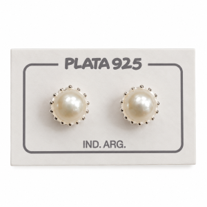 AROS PERLAS ENGARZADA 8MM