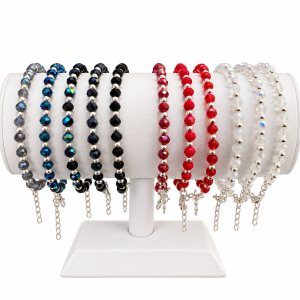 PULSERA CRISTAL DE PLATA 925 (A ELECCION)