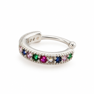 CUFF CRISTAL PLATA 925