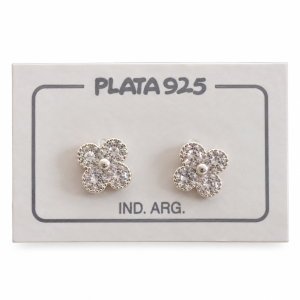 Aros con Cristal de Plata 925
