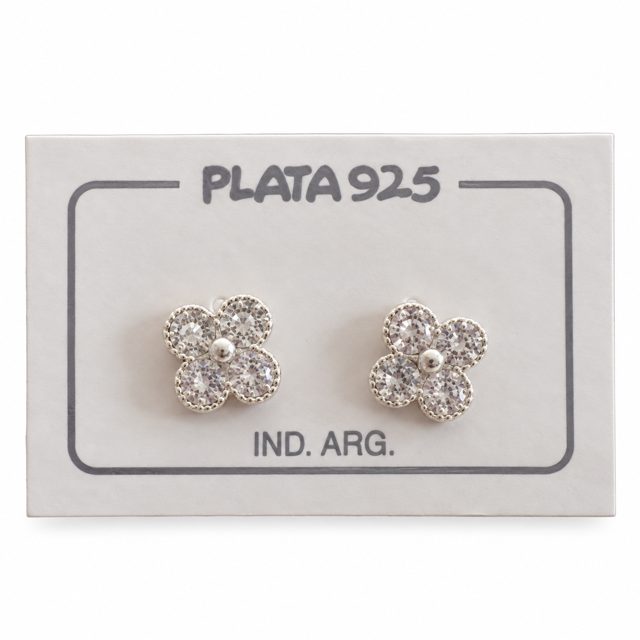 Aros con Cristal de Plata 925